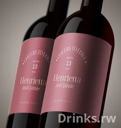 Cheers to Love Custom Label Gift